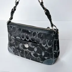 COACH コーチ　バッグ　ワンショルダーバッグ　レディース　シグネチャー　スエード　中古美品　管理番号ARCYRA3678-4