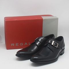 REGAL リーガル Uチップ シングルモンクストラップ 黒 26.5cm - メルカリ
