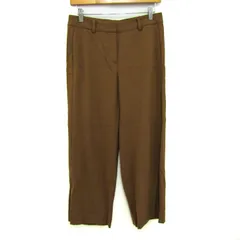 セオリーリュクス ワイドパンツ ボトムス ストレッチ 日本製 レディース 38サイズ ブラウン theory luxe 【中古】