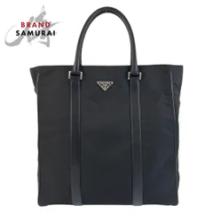 美品 プラダ テスート 三角ロゴプレート サフィアーノレザー ブラック ナイロン トートバッグ ショルダーバッグ ビジネスバッグ 503211【中古】