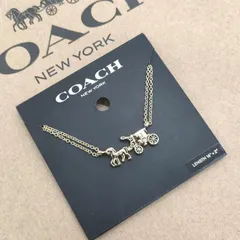 [COACH] 日本未発売 ネックレス ホースアンドキャリッジ F33375