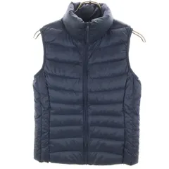 UNIQLO ユニクロ ダウンベスト S ネイビー系 収納袋付 レディース 古着