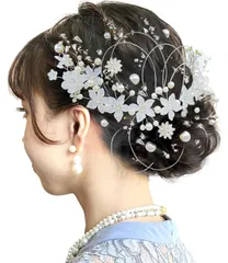 パール 銀箔 金箔 和服 水引 七五三 成人式 卒業式 成人式 入学式 人気 結婚式 結婚式 発表会 ヘッドドレス 着物 かんざし 振袖 ヘアアクセサリー 袴 髪飾り 結納 浴衣 27点セット [JZOON]