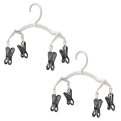 【人気商品】ダイヤ (Daiya) ハンガー フランドリー FLaundry しっかりズボンハンガー 洗濯物干し 洗濯ハンガー ウエスト部分を広げて干して洗濯物が乾きやすい 速乾 室内干し コンパクトに収納 しっかり挟める洗濯ばさみ すべらない 強力 省スペー