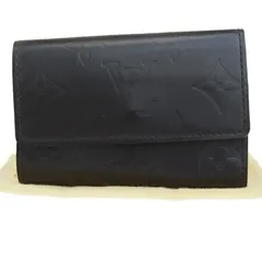【中古】 ルイヴィトン LOUIS VUITTON ミュルティクレ 6連キーケース モノグラム グラセ ダークブラウン レザー M66430 01ER315