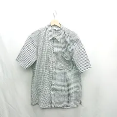 ◇ ⊂ UNIQLO ユニクロ JW アンダーソンとコラボ 半袖 ブラウス サイズL ブラック系 メンズ E  【1502030032307】