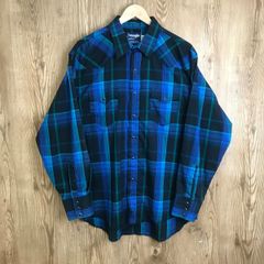 Wrangler ラングラー ウエスタンシャツ 長袖シャツ サイズ 17 1/2 メンズ XL位 古着 s25020952