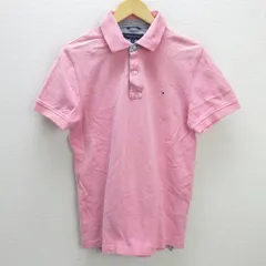 z■トミーヒルフィガー/TOMMYHILFIGER  半袖ポロシャツ 鹿の子地【L】ピンク/men's/3【中古】