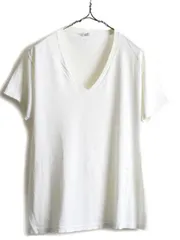 80s 90s USA製 ■ JOCKEY Vネック 無地 半袖 Tシャツ ( 