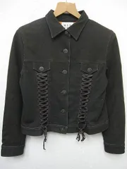 ④【送料無料】【極美品】日本製 MIA STR ADA ミーアストラーダ ジャケット カジュアルジャケット 編上げデザイン レディース Lサイズ40■L27436AWS24-50（990）（4）6/01