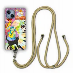 [Google Pixel 7a] スマホショルダー スマホケース iPhone14 ケース アイフォン15 14 13 12 SE 第3世代 第2世代 スマホケース カバー 動物 アニマル柄 背面保護 ネコバンド ジャズ ピアノ ギター ドラム