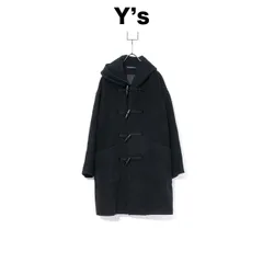 美品　90s y's ワイズ　ビンテージウールダッフルコート　日本製　ブラック 美品 90s y's ワイズ ビンテージウールダッフルコート 日本製