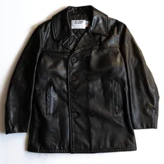 【極美品】SCHOTT × CRIMIE 別注 Pコート レザーパイピング THE CRIMIEより老舗レザーウェアブランドSchottとのコラボ