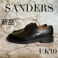 新品 Sanders Fakenham フルブローグ ダービーシューズ 革靴 新品 Sanders Fakenham フルブローグ ダービーシューズ 革靴