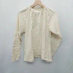 ◇ ⊇ SM2 サマンサ モスモス フリルスタンドカラー 長袖 ブラウス サイズL キナリ レディース E  【1412260012836】