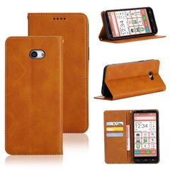 【新着商品】ノートブック型携帯電話保護カバー多機能携帯電話ホルスター財布携帯電話ホルダーバンプパターンテクスチャ耐久性摩擦耐性携帯電話ケース男性と女性に適した多色オプション 手帳型 ケース (黄) A001KC かんたんスマホ2 ベーシオ4 4 BASIO K