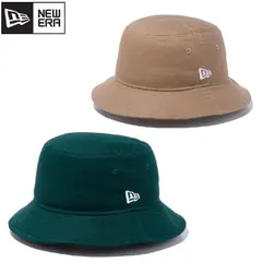 新品 NEWERA ニューエラ バケットハット バケハ 帽子 ハット 無地 ロゴ 刺繍 シンプル ユニセックス メンズ レディース ベージュ 緑 グリーン