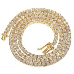 モアサナイト ネックレス ３ｍｍテニスチェーン ゴールド Moissanite テニスネックレス .925Silver 18K 幅３mm×５０cm 14.5カラット メンズ レディース GRA証明書付
