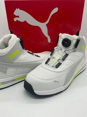 PUMA プーマ 安全靴 スイッチバック ホワイト ディスク ミッド 25～28cm 63.213.0 セーフティシューズ