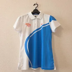 値下げ！ le coq sportif ルコックスポルティフ ポロシャツ LL 大きいサイズ ロゴ入り ゴルフウェア ホワイト ブルー
