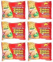 LUCKY ME INSTANT NOODLES CHICKEN FLAVOR 55g x 6個セット - ラッキーミー　インスタントヌードル　チキン　フレーバー