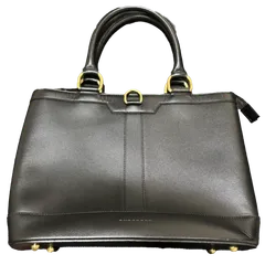 【送料無料】BURBERRY/バーバリー/ハンドバッグ/レザー/ブラック/ビジネスバッグ/フォーマル/内側ノバチェック/中古品