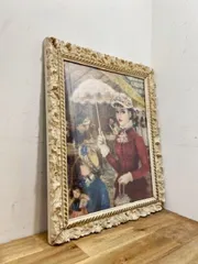 アメリカ ヴィンテージ フレーム インテリア 絵画 ディスプレイ Cherry Jeffe Huldah 店舗什器 店舗備品【B2418】