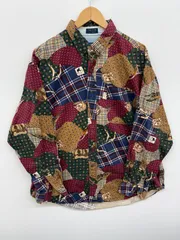 CHAPS RALPH LAUREN/ﾁｬﾌﾟｽﾗﾙﾌﾛｰﾚﾝ/XL/ｱﾆﾏﾙ総柄ﾎﾞﾀﾝﾀﾞｳﾝｼｬﾂ/MULTI/ﾏﾙﾁｶﾗｰ