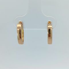 18金 K18 デザインフープピアス レディース 2.25g C328