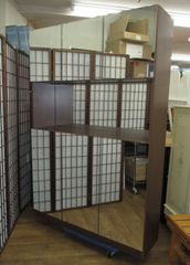 G12 美品 白川木工 特注品 ガラス扉付き コレクション棚 3台セット