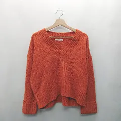 ◇ ⊇ chocol raffine robe ショート丈 マシンウォッシャブル 長袖 プルオーバー サイズ F オレンジ レディース E  【1410290071496】のサムネイル
