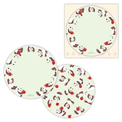 【メール便】手渡し手紙セット ミニメッセージカードセット パンダ 日本ホールマーク ミニ便箋＆ミニ封筒 おしゃれ グッズ 