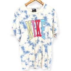 NIKE タイダイ Tシャツ L ヴィンテージ エジプト製 ピース 地球 ブルー系 古着 プリント
