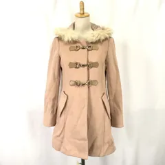 ミッシュマッシュ/misch masch★フォックスファー付き/ダッフルコート【38/レディースM/ピンク系/pink】Coat/Jacket/Jumper◆mBH403<sale>