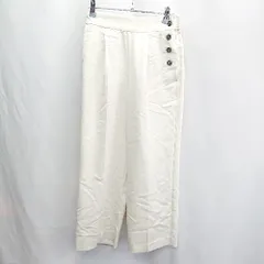 ◇ ⊂◎●未使用● Techichi テチチ ウエストゴム ストレートパンツ サイズS アイボリー レディース E  【1502060009928】
