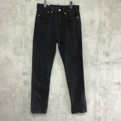 H&M  エイチアンドエム　ストレートデニムパンツ　黒　レディース　29/30サイズ