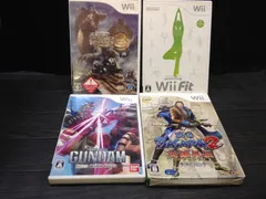 モンスターハンター 3, Wii Fit, 機動戦士ガンダム MS戦線 0079, 戦国BASARA 2 英雄外伝 ダブルパック Wii ソフト 4点まとめて mGG167 ● ★