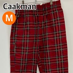 Caakman パンツ カジュアルパンツ チェック レッド レディース Mサイズ【CB277】