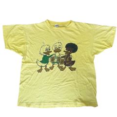 70s Champion ◾︎【Ivy League dyed print Tee】アイビーリーグ染め込みプリントTシャツ