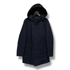 UNIQLO ユニクロ ハイブリッドダウンコート アウター ジャンパー ブルゾン 上着 長袖 防寒 耐久撥水加工 フード着脱可能 メンズ サイズM ネイビー 冬 ゴーゴー古着マルイファミリー溝口店 K439Y