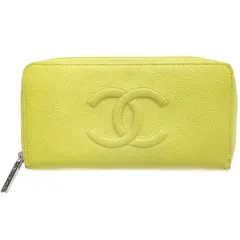 シャネル キャビアスキン ココマーク　ラウンドファスナー長財布  【中古】【全国送料無料】CHANEL  061203AAXMiWGS-16833