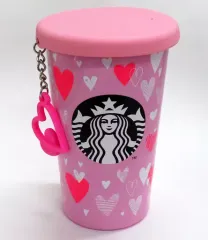 【中古】マグカップ・湯のみ バレンタイン2019 シリコンリッドステンレスカップチャーム 355ml 「スターバックスコーヒー」