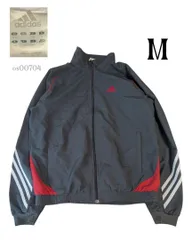 00s adidasアディダス　古着トラックジャケット　ポリエステル　M黒