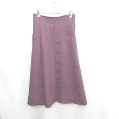 ◇ Θ PROPORTION BODY DRESSING｜ ロング丈 フレア スカート サイズM ワインレッド レディース E  【1502180005626】