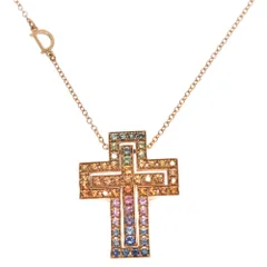 DAMIANI (ダミアーニ) ベルエポックM 20084310 アニバーサリーモデル レインボーサファイア ネックレス 95周年記念 K18PGのサムネイル