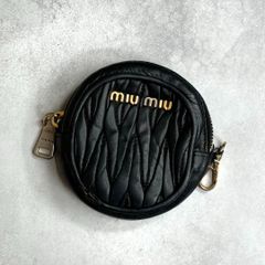 miu miu ミュウミュウ / マテラッセサークルコインケース ブラック