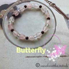 ✨★【Butterfly】『パワーストーンブレスレット』（約15㌢）★✨