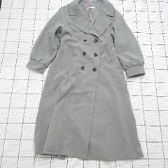 ■ ⊇ マジェスティックレゴン 防寒性良好 長袖 バックデザインチェスターコート サイズM グレー系 レディース E  【1508200017556】のサムネイル
