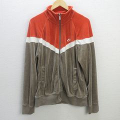 Q■ナイキ/NIKE ベロア トラックジャージ■マルチ【メンズXL】MENS/ビッグサイズ/111【中古】