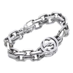 グッチ GUCCI インターロッキングG 627068 J8400 0728 ブレスレット Ag925 シルバー レディース 女性 メンズ 男性 【中古】